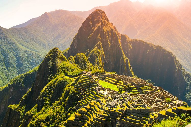 a stunning view of matchu picchu