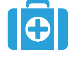 First-aid kit icon – emergency gear for trekking