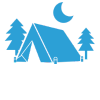 Campfire icon – flames with logs for outdoor cooking
