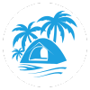 Camping tent icon – shelter for outdoor stays