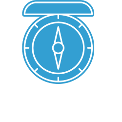 Compass icon – navigation tool for hikers