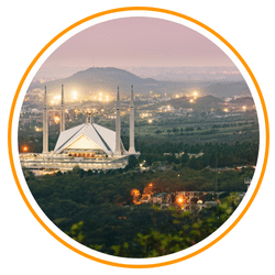 a popular adn famous place in islamabad faisal masjid