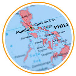 map of philippines with its city
