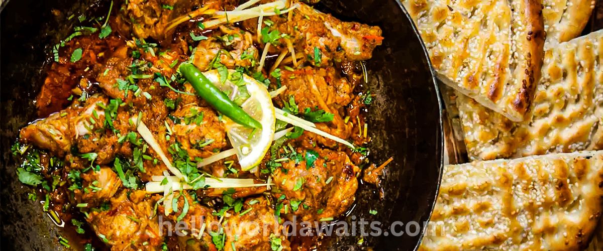 famous pakistani food nan and chicken