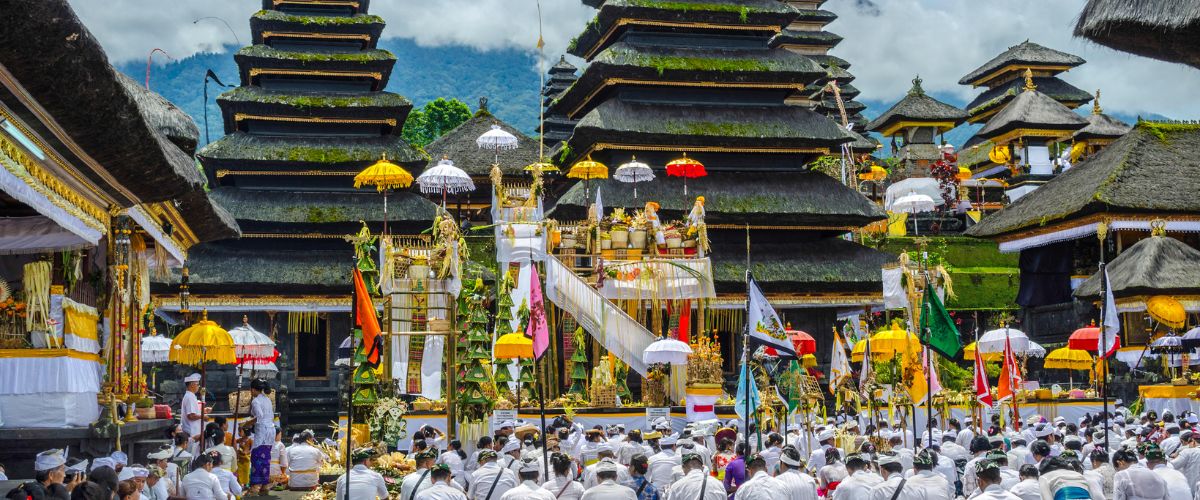 Besakih Temple in Karangasem puja cermony