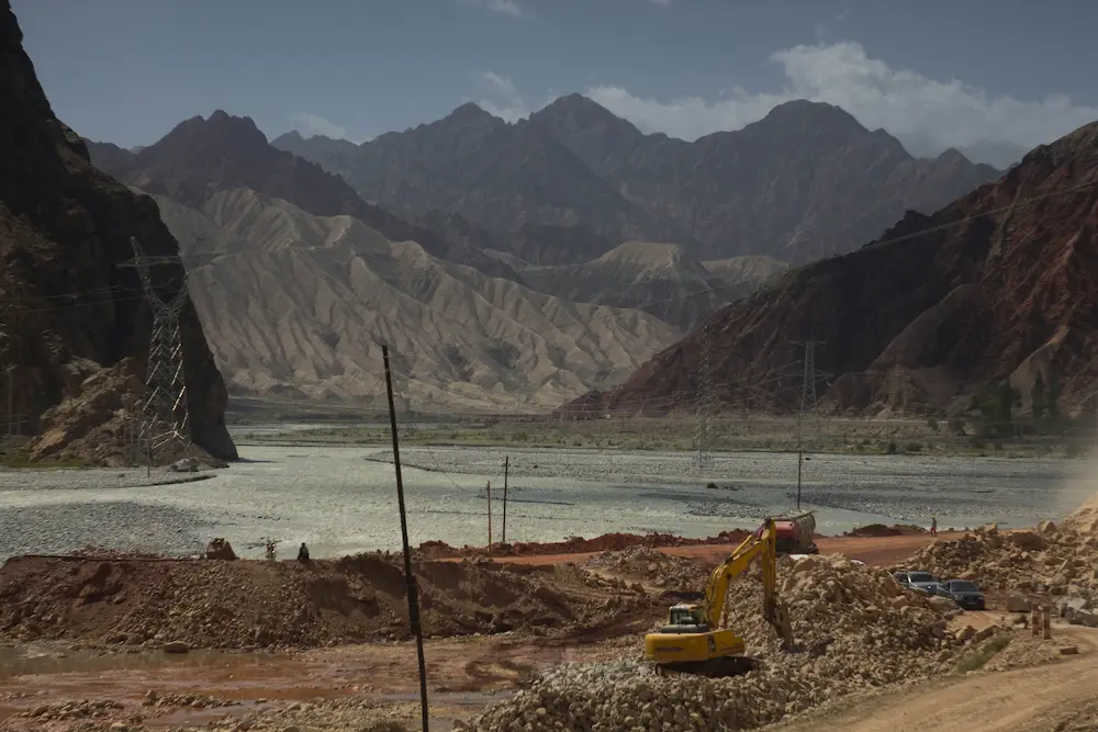 Karakoram Highway winding through northern Pakistan