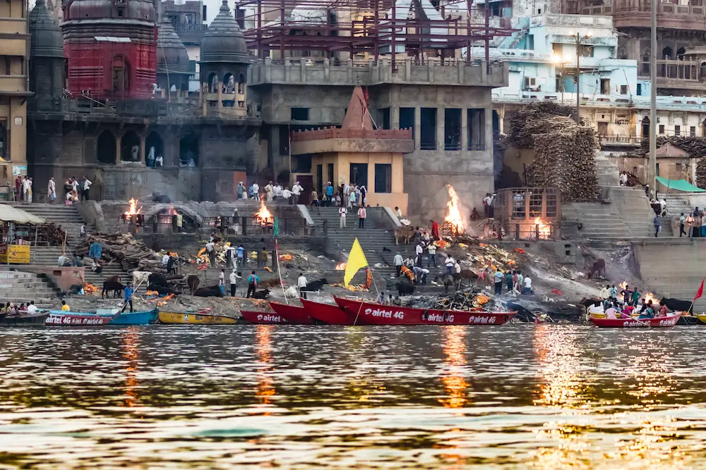 Ghats along the Ganges River, Varanasi, India